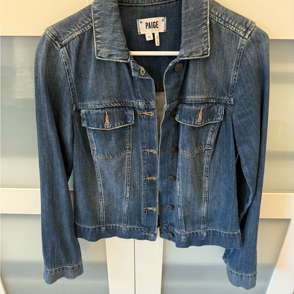 PAIGE Classic Indigo Jean Jacket new without tags